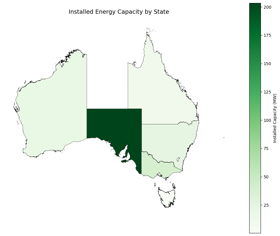 A facility-level renewable-capacity snapshot makes the geographic concentration of development visible.